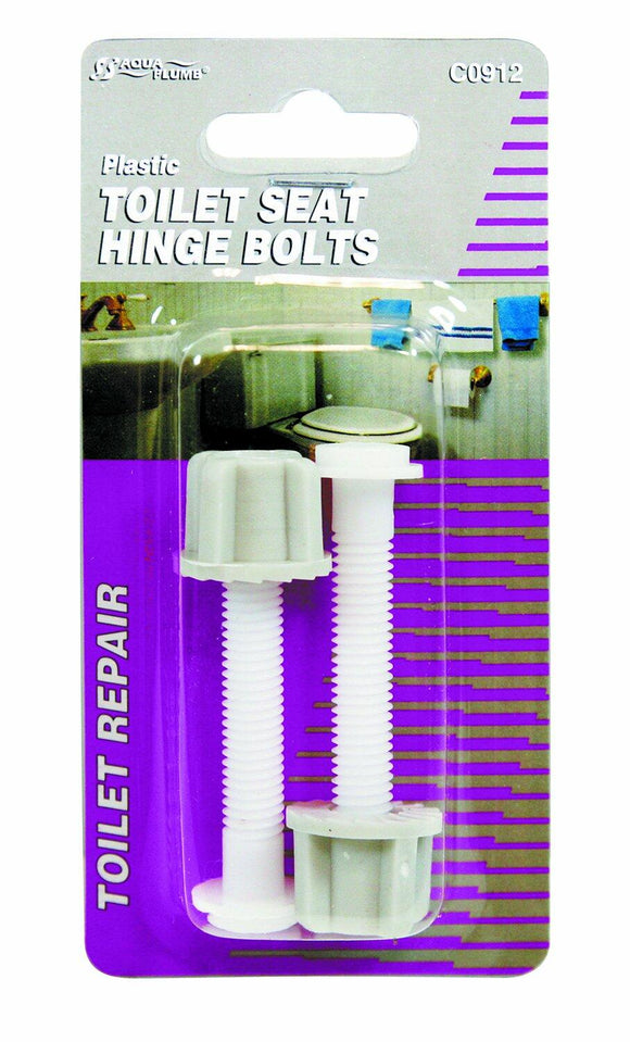 Aqua Plumb 0911 Toilet Seat Hinge Bolts, Bulk Pair