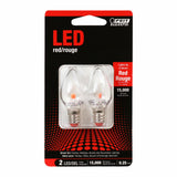 Feit Electric Accent LED Red Night Light - 2 Pack