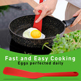 Eggssentials - Pancake Flipper Spatula - Non-Stick - Heat Resistant Egg Spatula for Kitchen Uses, Baking, Cooking, and Mixing - Red