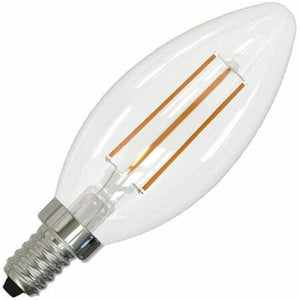 Bulbrite 776856 - 4.5 watt 120 volt B11 Candelabra Screw Base 2700K Dimmable LED (LED4B11/27K/FIL/3)