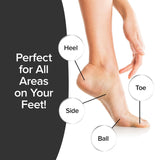 PedEgg Jumbo As Seen On TV, Gently Removes Calluses & Dry Skin Without Bending for Smooth, Soft Feet, Easy Reach Handle, Mess-Free, 300% More Microfiles Than Original, Reach Your Feet with Ease