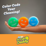 Scrub Daddy Color Sponges - Scratch-Free Multipurpose Dish Sponges for Kitchen, Bathroom & Household Cleaning - Made with BPA-Free Polymer Foam (3 Count) (New - without box)