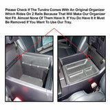 lebogner Center Console Storage Tray Organizer Compatible with Toyota Tundra, Armrest Console Secondary Accessories Box with 5 Compartments and 2 Coin Holders, Full Tray (2014-2020 All Models)
