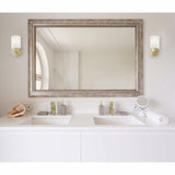 Westinghouse 6227800 Sylvestre One-Light Indoor Wall Fixture, Brushed Nickel Finish with Frosted Seeded Glass