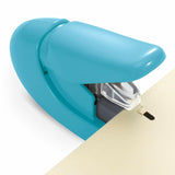 Plus Paper Clinch Compact Staple Free Staple Blue Turquoise