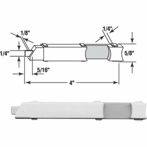 NATIONAL SPECTRUM BRANDS HHI PL 15308 Left Hand Nylon Slide Bolt