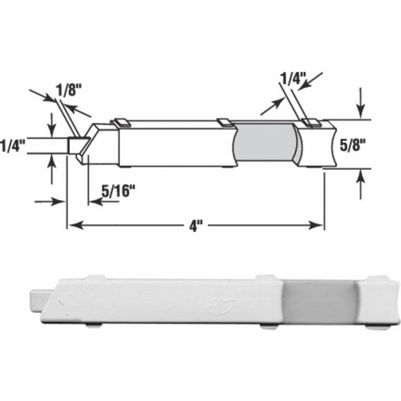 NATIONAL SPECTRUM BRANDS HHI PL 15308 Left Hand Nylon Slide Bolt