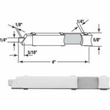 NATIONAL SPECTRUM BRANDS HHI PL 15308 Left Hand Nylon Slide Bolt