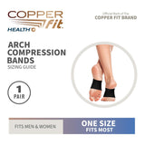Copper Fit Health Unisex Arch Relief Compression Bands for Plantar Fasciitis,Swelling (Brand New, without box)