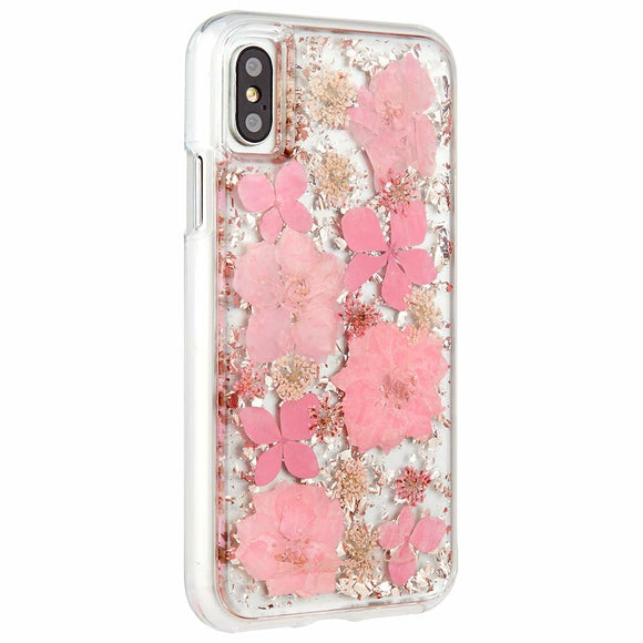 Case-Mate iPhone X Case - KARAT PETALS - Made with Real Flowers - Slim Protective Design - Apple iPhone 10 - Pink Petals