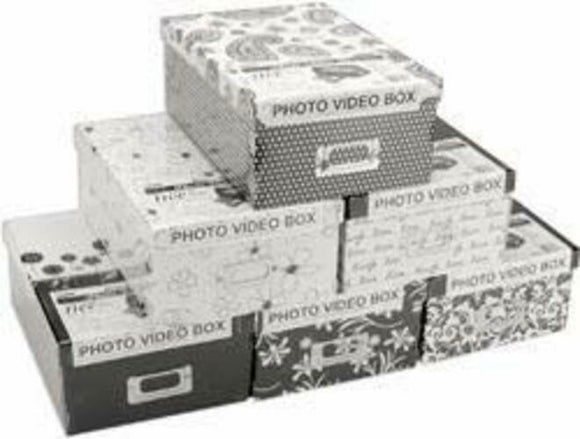Pioneer B1BW Photo Storage Box, Black & White