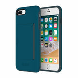 Incipio Stowaway iPhone 8 Plus & iPhone 7 Plus Case with Credit Card Slot Holder and Integrated Stand for iPhone 8 Plus & iPhone 7 Plus - Navy