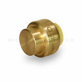 MIDLINE VALVE VQTF34 Plug End Cap Pipe Fitting Push to Connect Pex Copper, CPVC, 1/2'', Brass