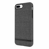 Incipio Carnaby iPhone 8 Plus & iPhone 7 Plus Case [Esquire Series] with Co-Molded Design and Ultra-Soft Cotton Finish for iPhone 8 Plus & iPhone 7 Plus - Gray