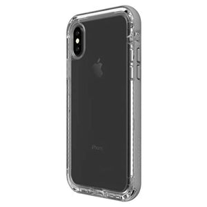 LifeProof Next for iPhone X Case (Beach Pebble (Clear/Sleet Gray))
