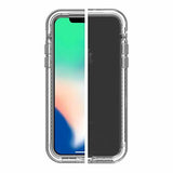 LifeProof Next for iPhone X Case (Beach Pebble (Clear/Sleet Gray))