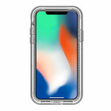 LifeProof Next for iPhone X Case (Beach Pebble (Clear/Sleet Gray))