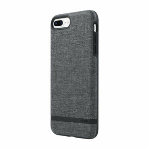 Incipio Carnaby iPhone 8 Plus & iPhone 7 Plus Case [Esquire Series] with Co-Molded Design and Ultra-Soft Cotton Finish for iPhone 8 Plus & iPhone 7 Plus - Gray