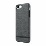 Incipio Carnaby iPhone 8 Plus & iPhone 7 Plus Case [Esquire Series] with Co-Molded Design and Ultra-Soft Cotton Finish for iPhone 8 Plus & iPhone 7 Plus - Gray
