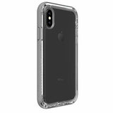 LifeProof Next for iPhone X Case (Beach Pebble (Clear/Sleet Gray))