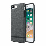 Incipio Carnaby iPhone 8 Plus & iPhone 7 Plus Case [Esquire Series] with Co-Molded Design and Ultra-Soft Cotton Finish for iPhone 8 Plus & iPhone 7 Plus - Gray