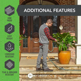 HydroTech 5/8" 50 ft Expandable Garden Hose - Flexible, Lightweight, Durable and Burst-Proof Hose with Reinforced Latex Core and Solid Brass Fittings - Great for Lawn Care, Garden, and Car Washing (Open box)