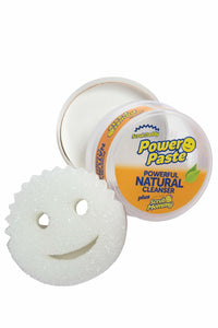 Scrub Daddy All Purpose Cleaning Paste Kit- PowerPaste - Natural Cleaning Product, Non-Toxic, Multi-Surface, Includes PowerPaste and Dye-Free Scrub Mommy Dual-Sided Scrubber - 1ct