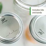 Ball Wide Mouth Glass Mason Jars with Lids and Bands, Used for Canning, Pickling, Juice, Jam, Jelly, Quart Size 32 Ounce (Pack of 8)