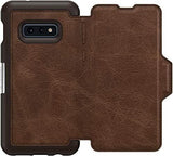 OtterBox Strada Series Case for Galaxy S10e (Only) - Non-Retail Packaging - Espresso (Dark Brown/Worn Brown Leather)