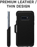 OtterBox Strada Series Case for Galaxy S10e (Only) - Non-Retail Packaging - Espresso (Dark Brown/Worn Brown Leather)