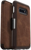 OtterBox Strada Series Case for Galaxy S10e (Only) - Non-Retail Packaging - Espresso (Dark Brown/Worn Brown Leather)