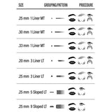 Vertix - Nano Membrane Cartridge Tattoo Needles - 1 Liner - 0.20mm Acupuncture Taper - Maximize Ink Flow & Saturation - For Permanent Cosmetic Application Tattooing & Microblading (20 Count) (NEW - Open box)