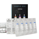 Vertix - Nano Membrane Cartridge Tattoo Needles - 1 Liner - 0.20mm Acupuncture Taper - Maximize Ink Flow & Saturation - For Permanent Cosmetic Application Tattooing & Microblading (20 Count) (NEW - Open box)