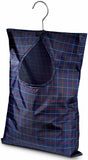 Handy Laundry Clothespin Bag - 11" x 15" - Holds 100 Medium-Sized Clothes Pins, Water-Repellent Material, Hook for Hanging and Effortlessly Sliding on the Clothesline with an Extra-Large Opening.
