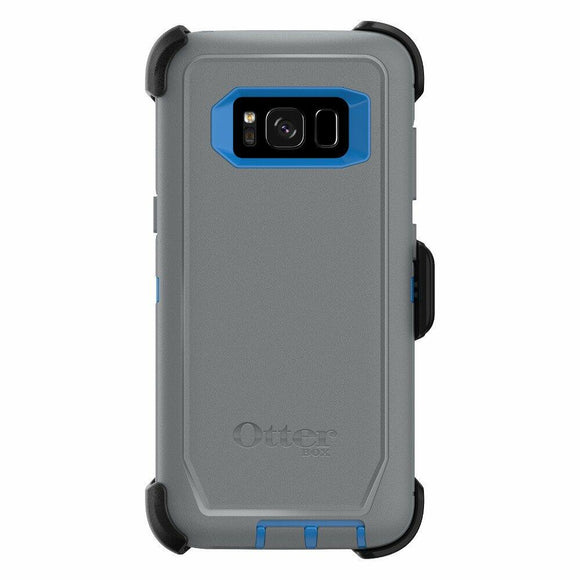 OtterBox Defender Series SCREENLESS Edition for Samsung Galaxy S8 - Retail Packaging - Marathoner (Cowabunga Blue/Gunmetal Grey)