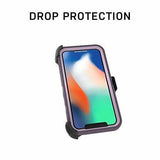 OtterBox DEFENDER SERIES SCREENLESS Case Case for iPhone Xs & iPhone X - Retail Packaging - DARK LAKE (CHINCHILLA/DRESS BLUES)