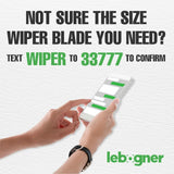 lebogner Wiper Blades 26 Inch + 21 Inch Pack of 2 All-Seasons Automotive Replacement Windshield Wiper Blades For My Car, Stable And Quiet Silicone Beam Blade Compatible With U/J Hook, Easy To Install