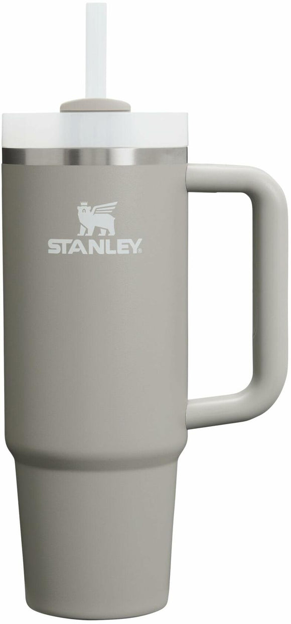 Stanley Quencher H2.0 Tumbler with Handle and Straw 30 oz | Flowstate 3-Position Lid | Cup Holder Compatible for Travel | Insulated Stainless Steel Cup | BPA-Free | Ash