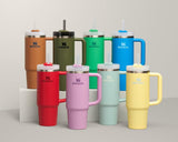STANLEY Quencher H2.0 Tumbler with Handle and Straw 30 oz | Flowstate 3-Position Lid | Cup Holder Compatible for Travel | Insulated Stainless Steel Cup | BPA-Free | Lilac