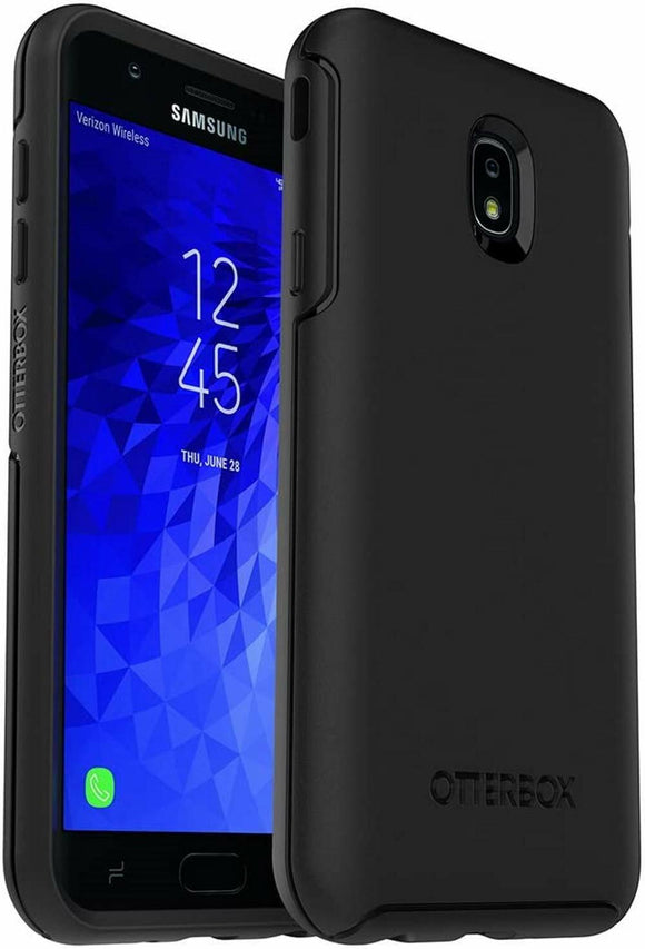 OtterBox Symmetry Series Case For Samsung Galaxy J7 (2018)/J7 2nd gen/J7 V 2nd gen/J7 Refine -Non Retail Packaging - Black