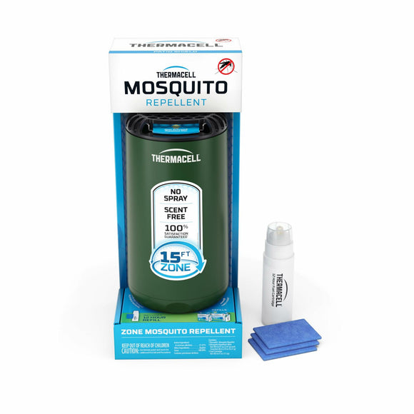 Thermacell Mosquito Repeller Patio Shield; includes 12-Hour Refill; 15 Foot Zone of Protection; Highly Effective Mosquito Repellent for Patio; Deet Free Bug Spray Alternative; Scent Free