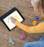 Marbotic - Sensory Kit for iPad - Wooden Interactive Lowercase Letters and Numbers for Learning to Read & Maths -Ages from 2 to 5- Used in Kindergartens