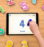 Marbotic - Sensory Kit for iPad - Wooden Interactive Lowercase Letters and Numbers for Learning to Read & Maths -Ages from 2 to 5- Used in Kindergartens
