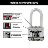 Master Lock M5XDLH Magnum Heavy Duty Padlock with Key, 1 Pack Silver