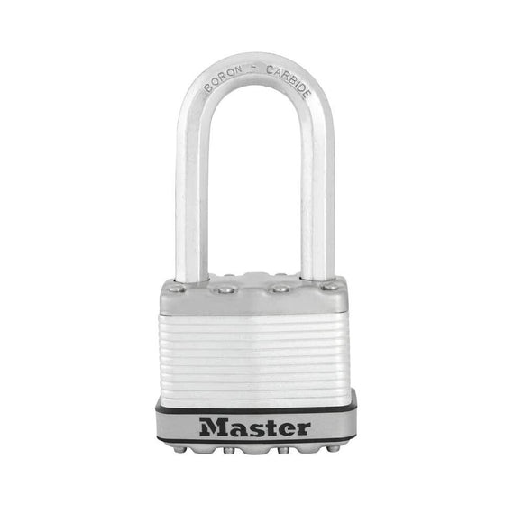 Master Lock M5XDLH Magnum Heavy Duty Padlock with Key, 1 Pack Silver