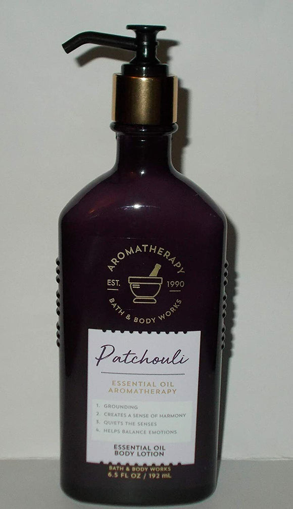 Bath and Body Works Aromatherapy PATCHOULI Essential Oil Body Lotion 6.5 Fluid