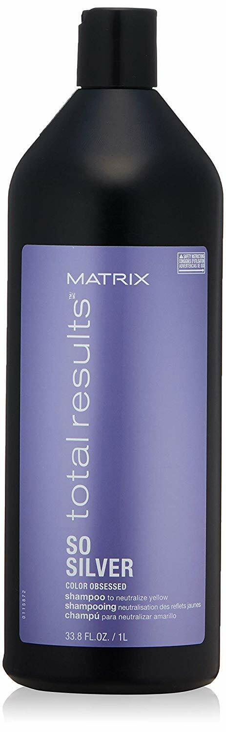 Total Results So Silver Color Depositing Purple Shampoo for Neutralizing Brassy