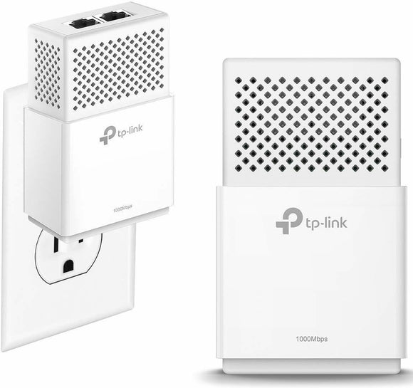 TP-Link AV1000 2-Ports Gigabit Powerline ethernet Adapter kit, Powerline speeds