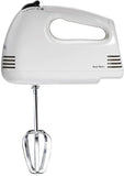 Proctor Silex 5-Speed Easy Mix Electric Hand Mixer with Bowl Rest,White (62515PS