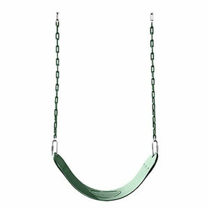 Swing-N-Slide Heavy Duty Green Swing Seat - 58" Vinyl Coated Chain Backyard Play